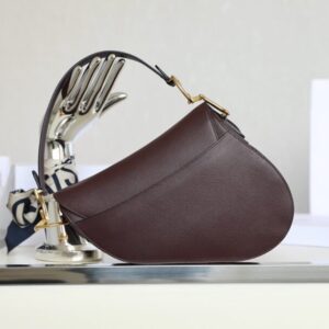 Replica Dior Saddle Bag Bordeaux - authentic-look luxury purse replica