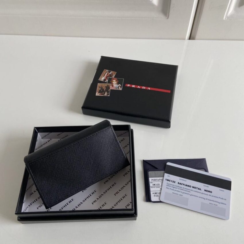 Replica Prada Saffiano Wallet Full Color - premium 1:1 fake handbag model