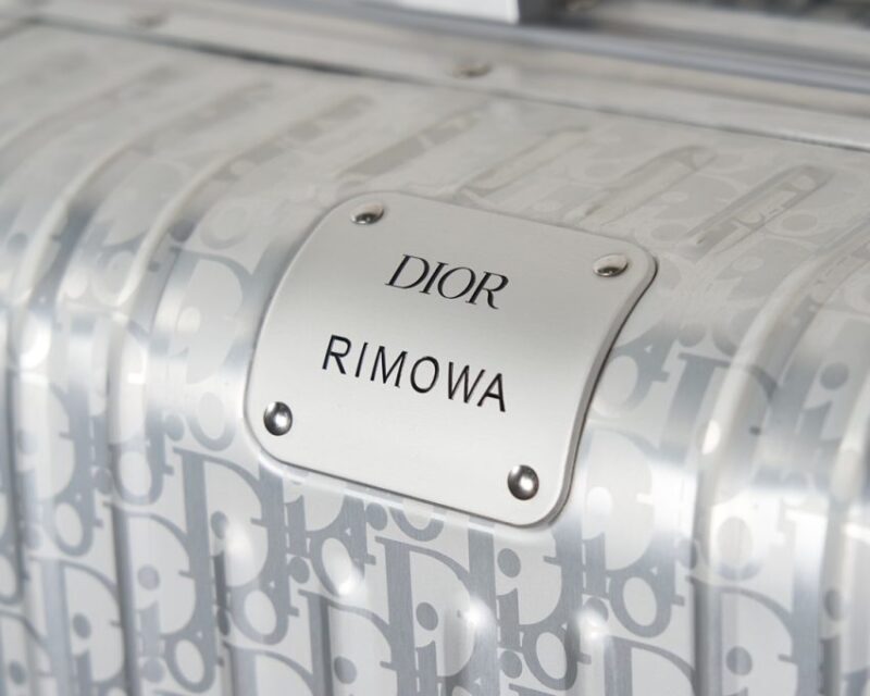 Replica Rimowa & Dior Suitcase Silver - top-rated replica designer bag