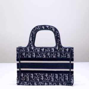 Replica Dior Tote Book Mini CD Blue - premium 1:1 fake handbag model
