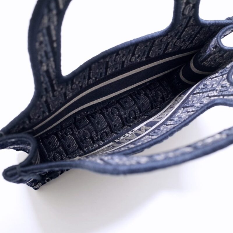 Replica Dior Tote Book Mini CD Blue - high-quality designer bag clone