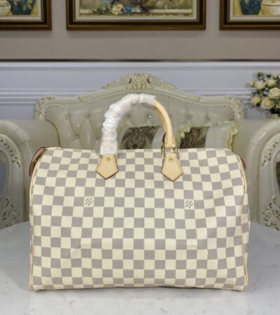Replica Louis Vuitton Speedy White Grid - ultra-realistic fake designer tote