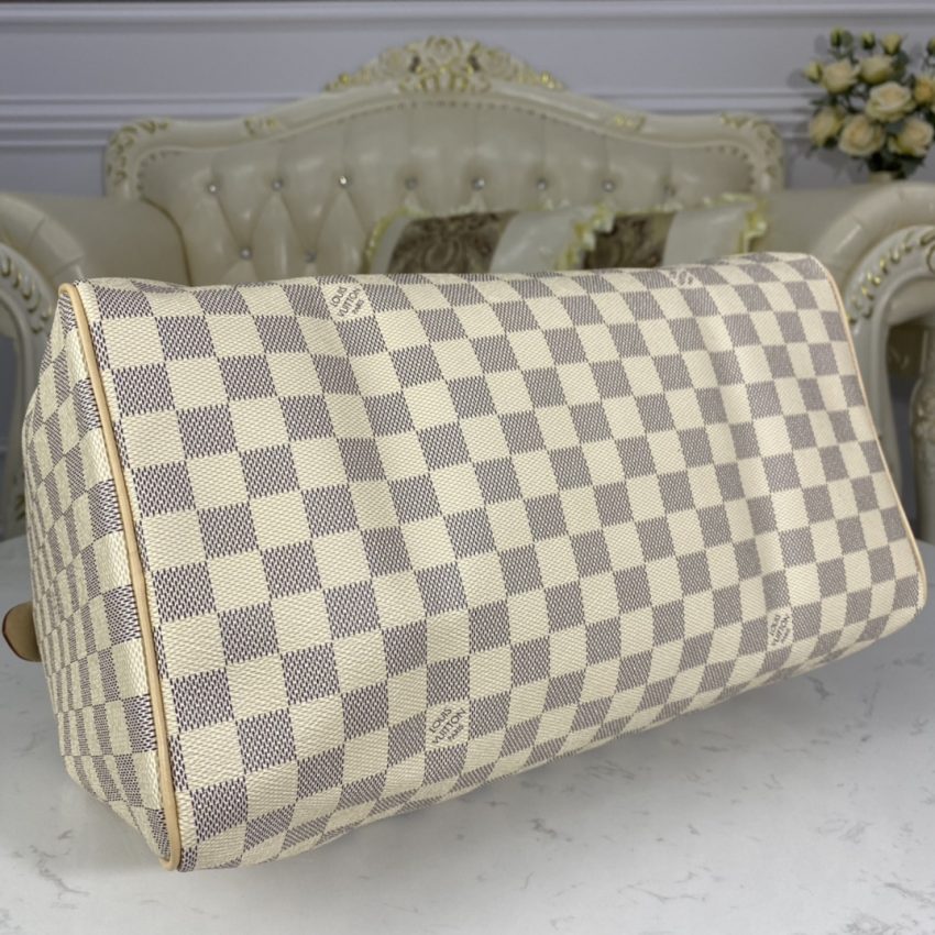 Replica Louis Vuitton Speedy White Grid - top-tier luxury replica shoulder bag