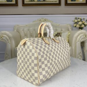 Replica Louis Vuitton Speedy White Grid - near-authentic luxury replica handbag