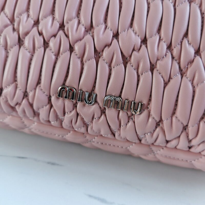 Replica Miu Miu Crystal Handbag Pink - best quality luxury bag dupe