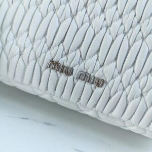 Replica Miu Miu Crystal Handbag White - top-rated replica designer bag