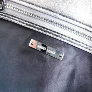 Replica Miu Miu Crystal Handbag Silver - high-end fake designer purse