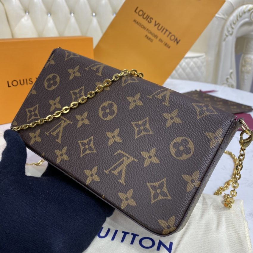 Replica Louis Vuitton Félicie Pochette Brown - high-quality designer bag clone