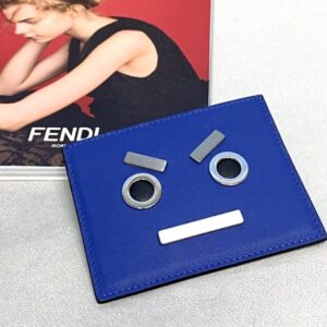 Replica Fendi Card Holder Blue - premium 1:1 fake handbag model