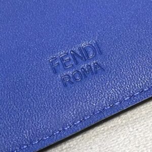 Replica Fendi Card Holder Blue - high-accuracy replica luxury purse