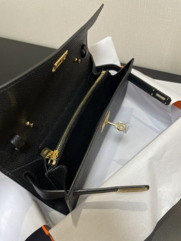 Replica Hermes Kelly Elan Black - top-rated replica designer bag