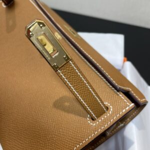 Replica Hermes Kelly Elan Brown - top-tier luxury replica shoulder bag