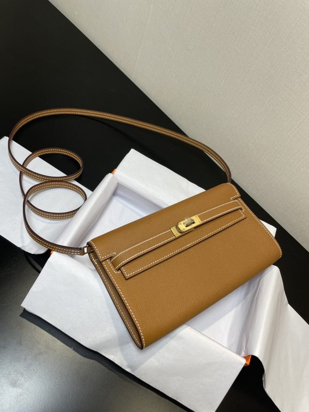 Replica Hermes Kelly Elan Brown - premium-grade designer purse dupe