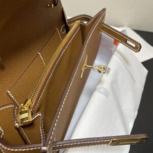 Replica Hermes Kelly Elan Brown - top-rated replica designer bag
