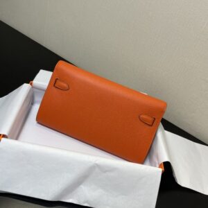 Replica Hermes Kelly Elan Orange - best quality luxury bag dupe