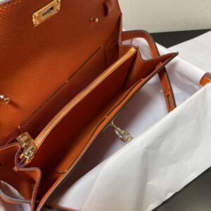 Replica Hermes Kelly Elan Orange - near-authentic luxury replica handbag