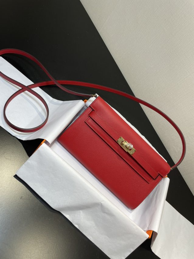 Replica Hermes Kelly Elan Red - authentic-look luxury purse replica