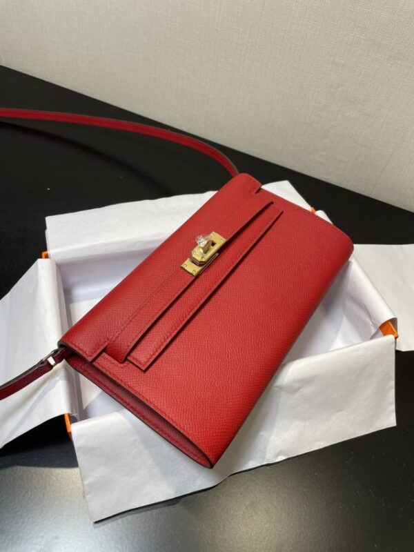 Replica Hermes Kelly Elan Red - realistic designer-inspired fake bag
