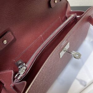 Replica Hermes Kelly Elan Bordeaux - top-tier luxury replica shoulder bag