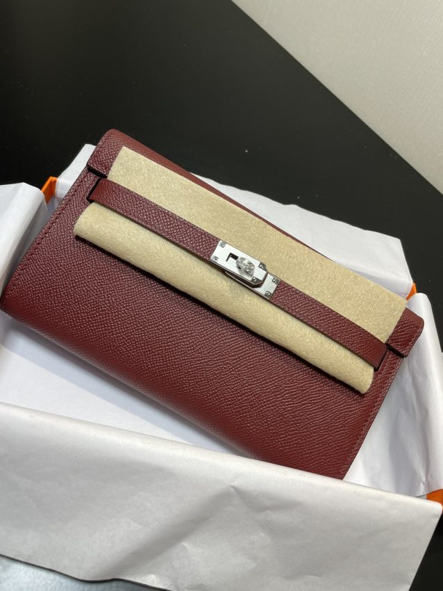 Replica Hermes Kelly Elan Bordeaux - premium 1:1 fake handbag model