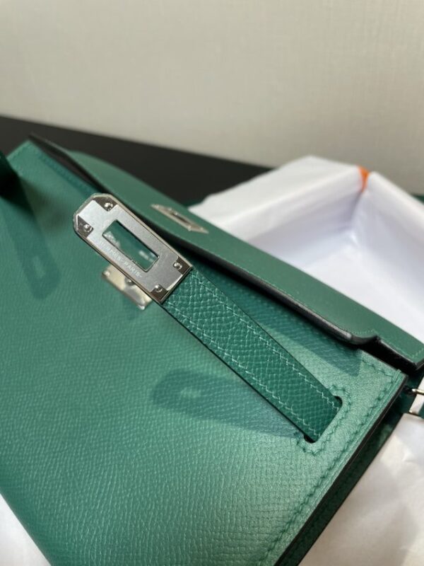 Replica Hermes Kelly Elan Green - top-tier luxury replica shoulder bag