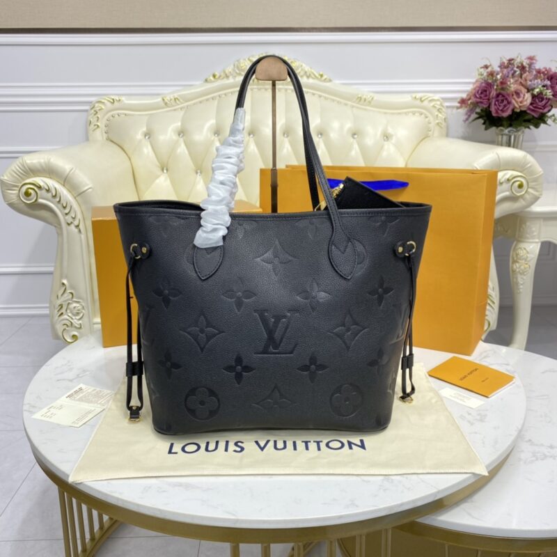 Replica Louis Vuitton Neverfull MM Full Black - premium-grade designer purse dupe