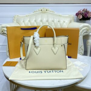 Replica Louis Vuitton On My Side All White - top-tier luxury replica shoulder bag