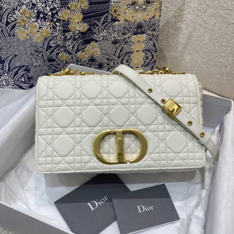 Replica Dior Caro Bag White - top-rated replica designer bag