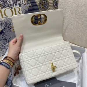 Replica Dior Caro Bag White - near-authentic luxury replica handbag