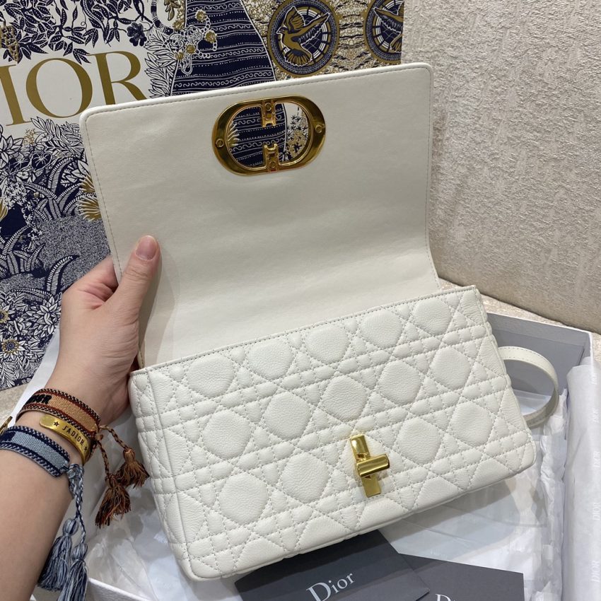 Replica Dior Caro Bag White - near-authentic luxury replica handbag