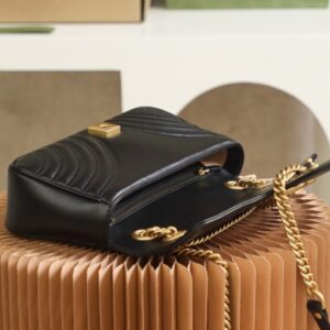 Replica Gucci Marmont Medium Black - realistic designer-inspired fake bag