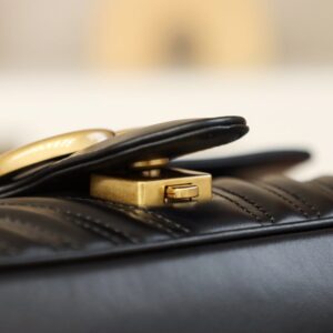Replica Gucci Marmont Medium Black - high-accuracy replica luxury purse