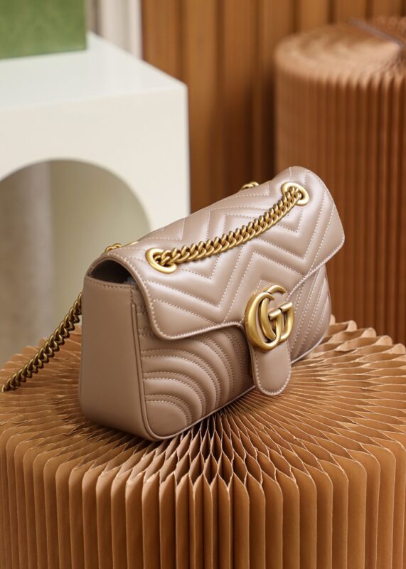 Replica Gucci GG Marmont Medium Nude - top-rated replica designer bag