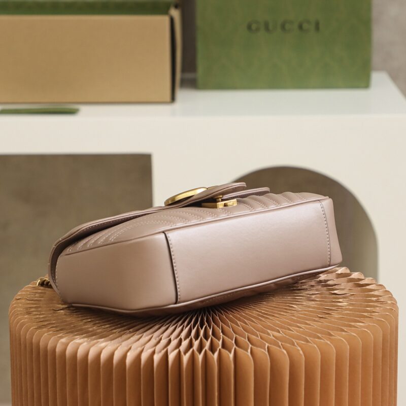 Replica Gucci GG Marmont Medium Nude - top-tier luxury replica shoulder bag