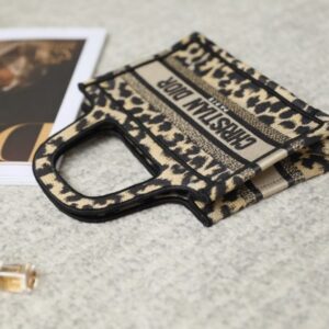 Replica Dior Tote Book Mini Leopard - elite superclone designer purse