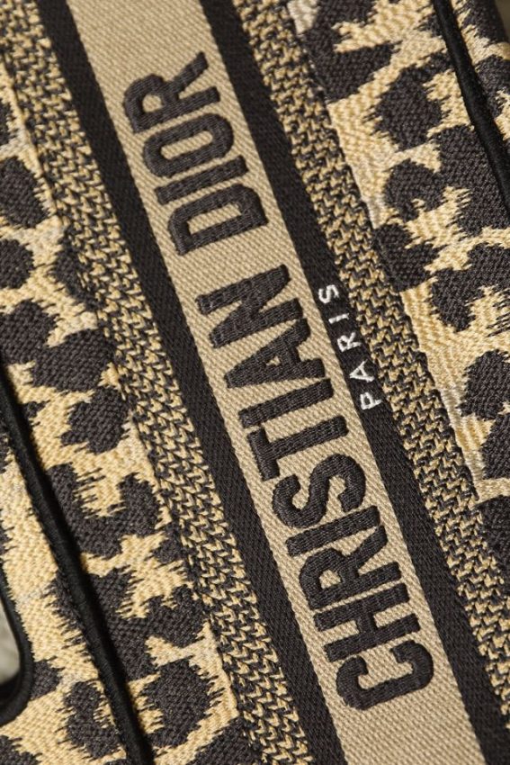 Replica Dior Tote Book Mini Leopard - premium 1:1 fake handbag model