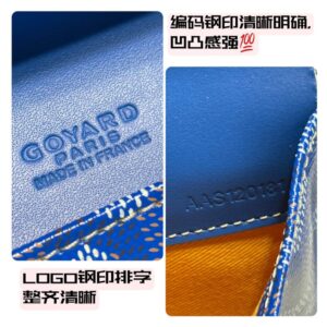 Replica Goyard Camond Pouch Blue - top-tier luxury replica shoulder bag