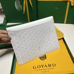 Replica Goyard Camond Pouch White - premium-grade designer purse dupe