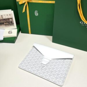 Replica Goyard Camond Pouch White - 1:1 designer replica handbag