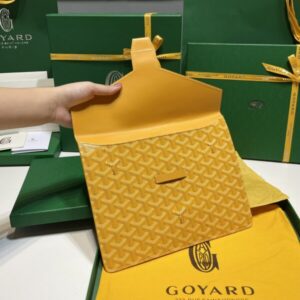 Replica Goyard Camond Pouch Yellow - top-tier luxury replica shoulder bag