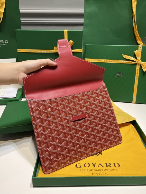 Replica Goyard Camond Pouch Red - best quality luxury bag dupe