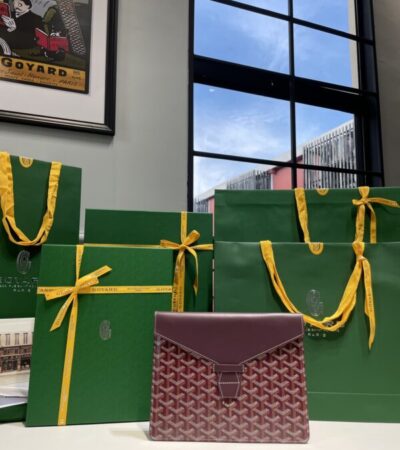 Replica Goyard Camond Pouch Bordeaux - elite superclone designer purse