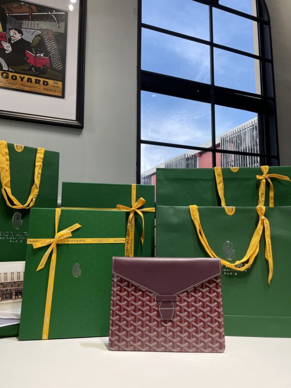 Replica Goyard Camond Pouch Bordeaux - elite superclone designer purse