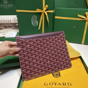 Replica Goyard Camond Pouch Bordeaux - high-end fake designer purse