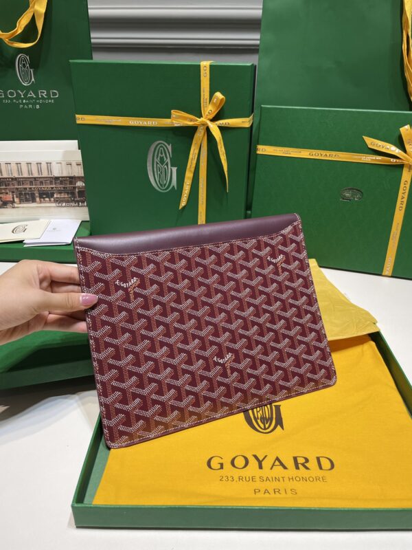 Replica Goyard Camond Pouch Bordeaux - high-end fake designer purse