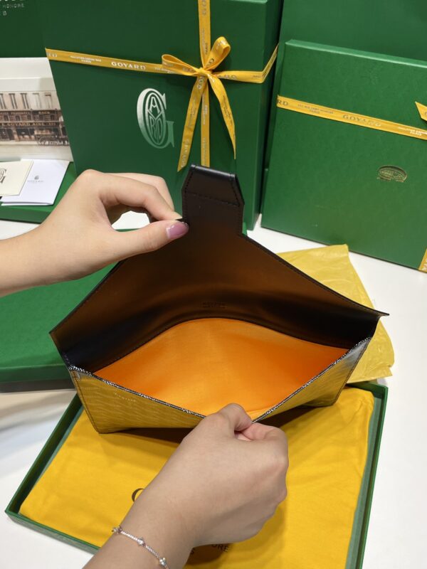 Replica Goyard Camond Pouch Dark Blue - elite superclone designer purse