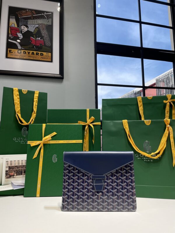 Replica Goyard Camond Pouch Dark Blue - best-selling designer handbag dupe