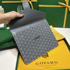 Replica Goyard Camond Pouch Grey - high-quality designer bag clone