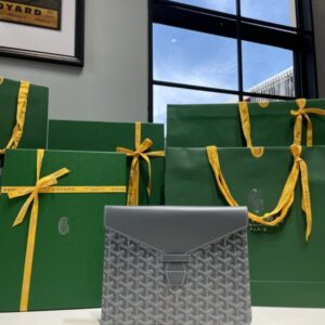 Replica Goyard Camond Pouch Grey - best quality luxury bag dupe