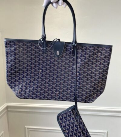 Replica Goyard Saint Louis Dark Blue - near-authentic luxury replica handbag